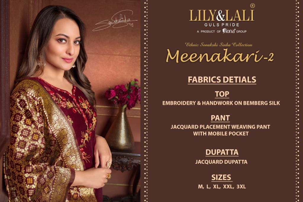 Lily And Lali Meenakari 2 Festive Wear Designer Ready Made Suit Collection